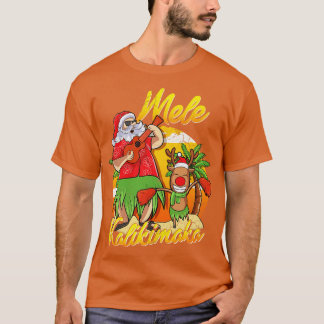 Camiseta Mele Kalikimaka Papai noel o Natal Havaiano em jul
