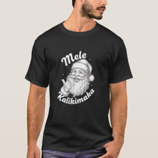 Camiseta Mele Kalikimaka Papai Noel Shaka Natal Havaiano Cr