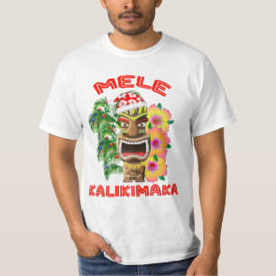 Camiseta Mele Kalikimaka Papai Noel Tiki