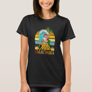 Camiseta Mele Kalikimaka Papais noeis de Natal Retro Shaka 