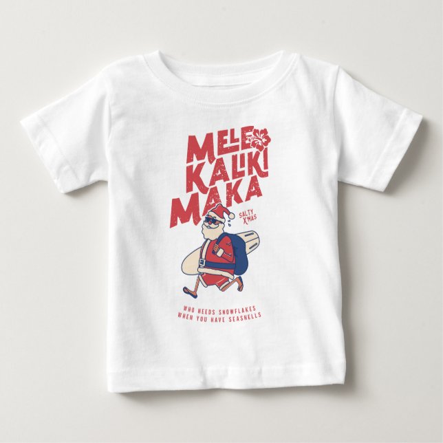 Camiseta Mele Kalikimaka - Papais noeis engraçados Natal no (Frente)