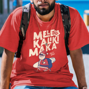 Camiseta Mele Kalikimaka - Papais noeis engraçados Natal no