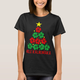 Camiseta Mele Kalikimaka Para Mulheres Havaianas Cristma