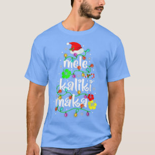 Camiseta Mele Kalikimaka Para Mulheres Havaianas Natal