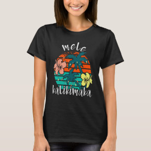 Camiseta Mele Kalikimaka Retro Hawaii Natal