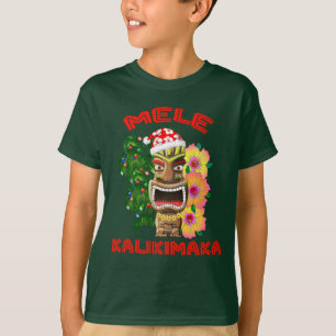 Camiseta Mele Kalikimaka Santa Claus Tiki