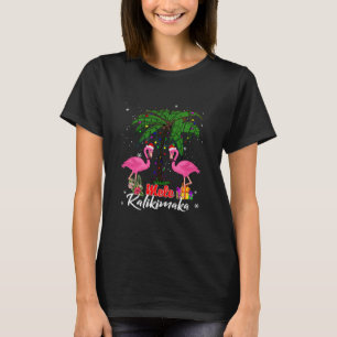 Camiseta Mele Kalikimaka tropical Havaiana