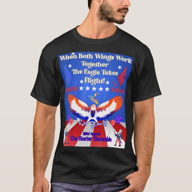 Camiseta Melhor 4 de julho Conservador Liberal Esquerda Esq (Frente)