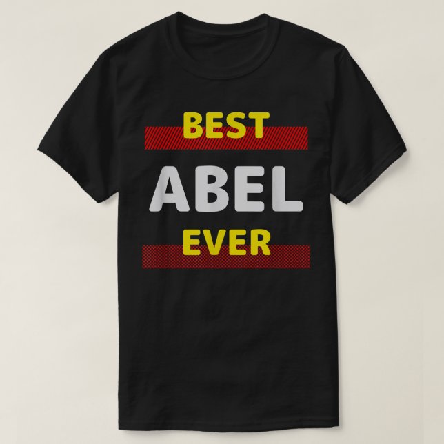 Camiseta Melhor Abel Nunca Nome Amigo Apelido Persona (Frente do Design)