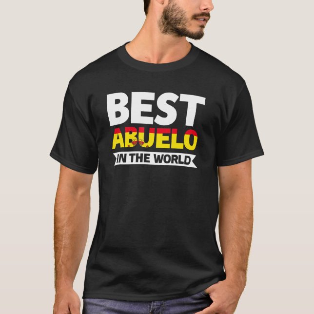 Camiseta Melhor Abuelo Do Mundo Avô (Frente)