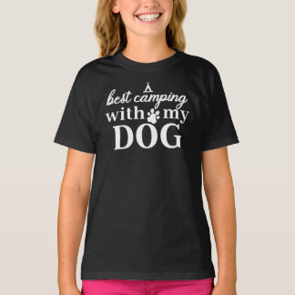 Camiseta Melhor Acampamento Com Meu Cachorro