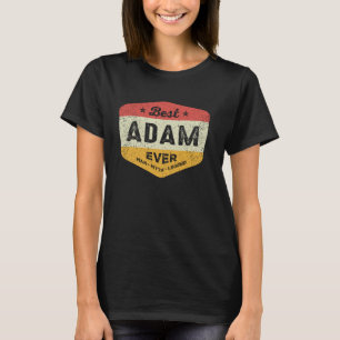 Camiseta Melhor Adam Ever Engraçado Nome Adam