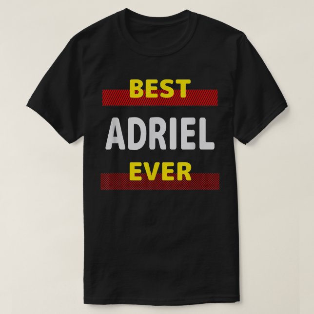 Camiseta Melhor Adriel Ever Amigos Nome Buddy Apelido Perso (Frente do Design)
