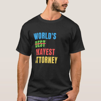 Camiseta Melhor Advogado do Mundo Engraçado Agradecimento