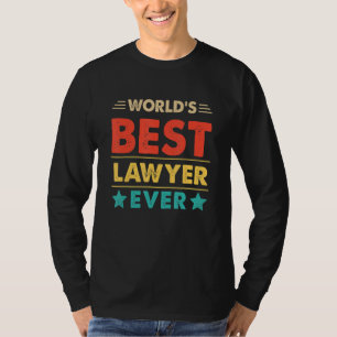 Camiseta Melhor Advogado do Mundo Retro