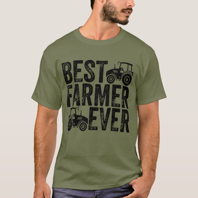 Camiseta Melhor Agricultor - Amantes da Agricultura (Frente)