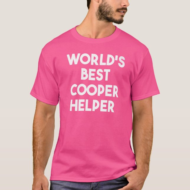 Camiseta Melhor ajudante Cooper do Mundo (Frente)