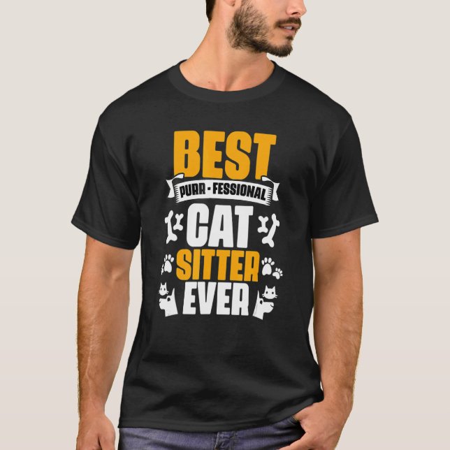 Camiseta Melhor Amarrador De Gatos De Animais Festivos De R (Frente)