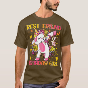 Camiseta Melhor Amiga da Garota de Aniversário Bing Unicorn