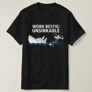 Camiseta Melhor Amiga de Trabalho Inafundável – Humor de Es