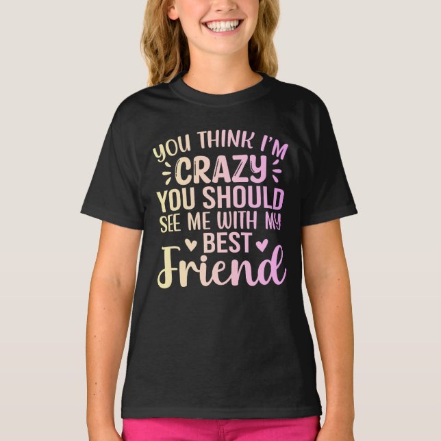 Camiseta Melhor Amiga Divertida (Frente)