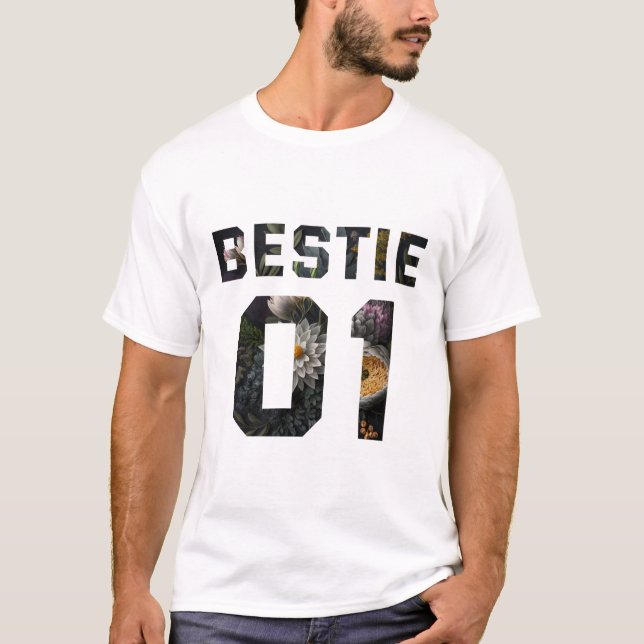 Camiseta Melhor Amiga Flor 01 (Frente)