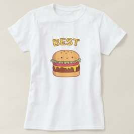 Camiseta Melhor Amigo Combinando com o Melhor Hambúrguer Fo