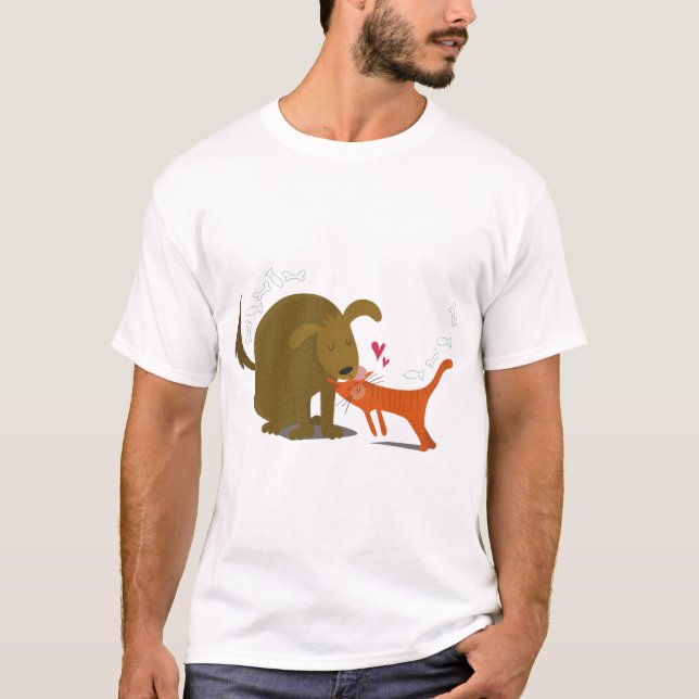 Camiseta Melhor Amigo de Cães e Gatos (Frente)