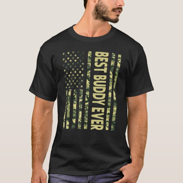 Camiseta Melhor Amigo De Todos Os Eua Bandeira Americana Av (Frente)