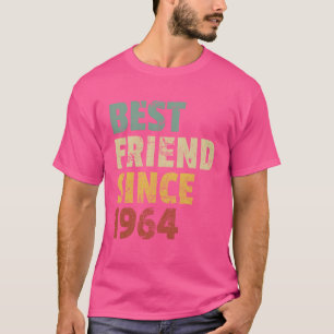 Camiseta Melhor Amigo Desde 1964, Foto do Slogan de Anivers