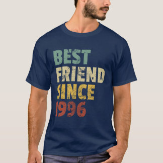 Camiseta Melhor Amigo Desde 1996, Foto do Slogan de Anivers