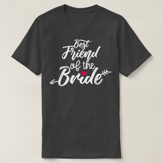 Camiseta Melhor Amigo Do Casamento Ou Solteiro Da Seta (Frente do Design)