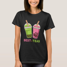 Camiseta Melhor amigo do chá de pérolas kawaii boba