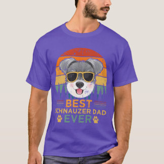 Camiseta Melhor amigo do Dia de os pais Schnauzer