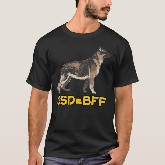 Camiseta Melhor amigo do german shepherd para sempre (Frente)