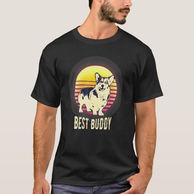 Camiseta Melhor Amigo do Welsh Corgi (Frente)