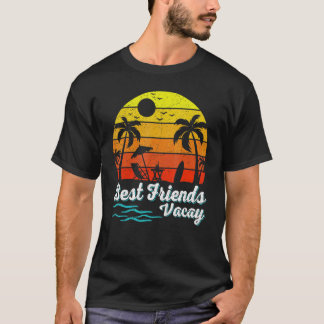 Camiseta Melhor Amigo Férias Esquadrão de Férias Vintage Pô