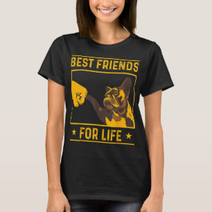 Camiseta melhor amigo, melhor amante de cachorro