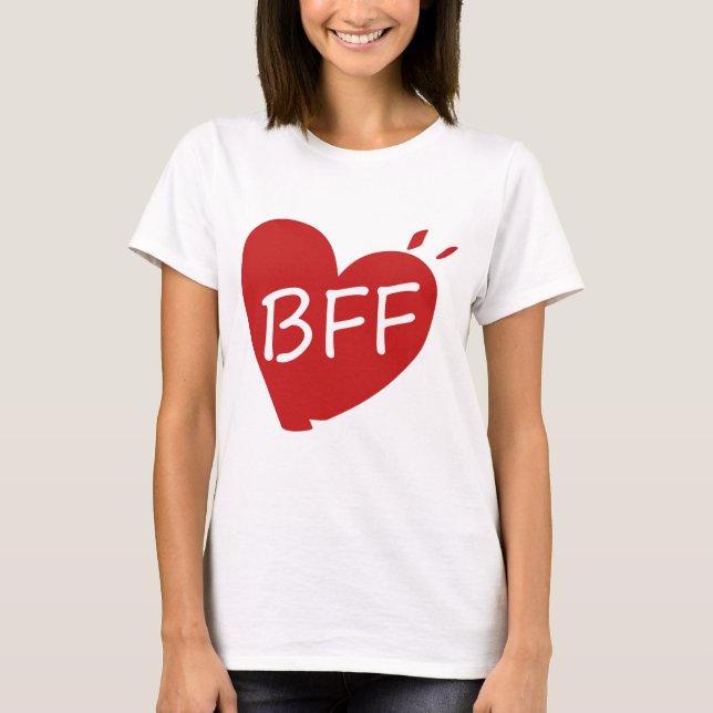 Camiseta Melhor Amigo para Camisa-T - Correspondência BFF (Frente)