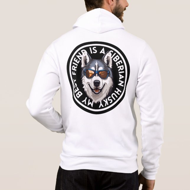 Camiseta Melhor Amigo Siberian Husky (Verso)