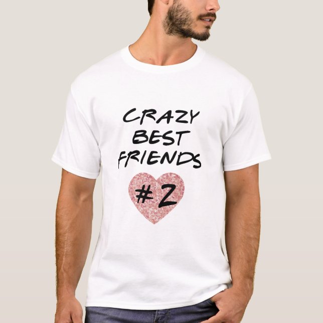 Camiseta Melhor Amigos Loucos #2 (Frente)