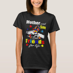 Camiseta Melhor Amigos Para a Vida Mãe e Filho Conscientiza