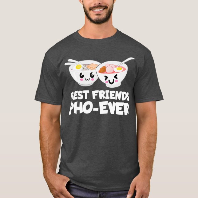 Camiseta Melhor Amigos Pho Sempre Bonita Taça Vietnamita (Frente)