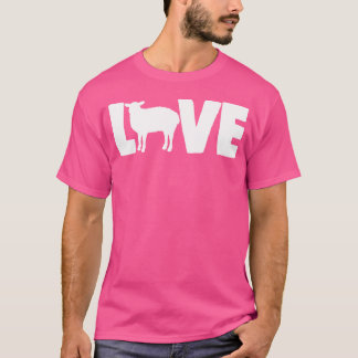 Camiseta Melhor Amor Ovelha Mulher Engraçada Amor A Ovelha