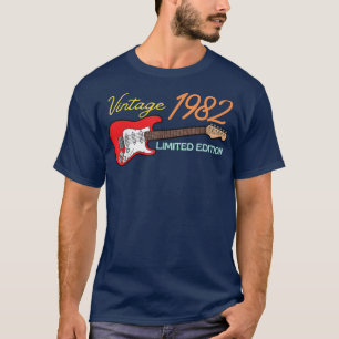Camiseta Melhor aniversário de 40 anos de amantes de violão