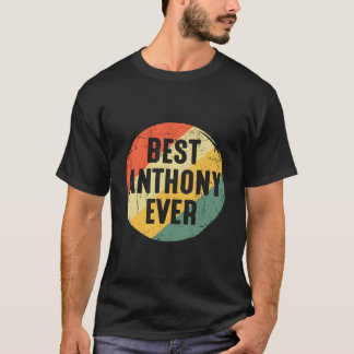 Camiseta Melhor Anthony de Todos para o Nome Anthony