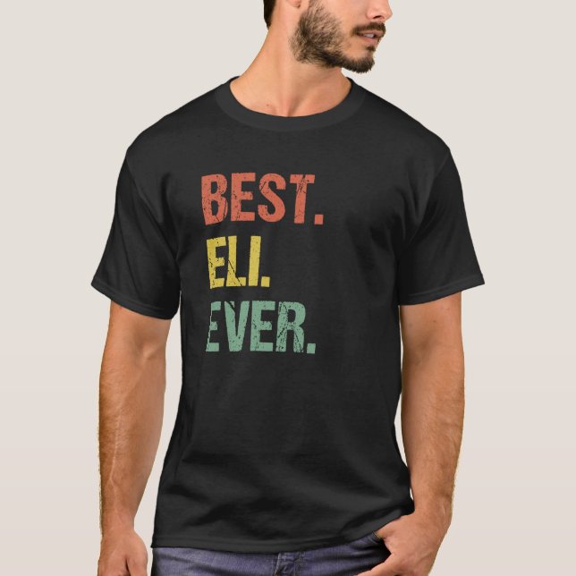 Camiseta Melhor Apelido de Humor com Nome Retroativo Eli Ev (Frente)