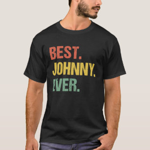 Camiseta Melhor Apelido de Humor do Nome Retro Johnny Ever