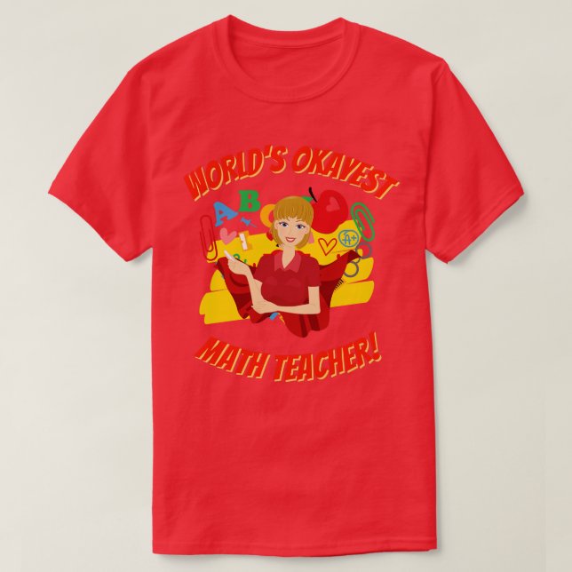 Camiseta Melhor Apreciação do Professor de Matemática (Frente do Design)