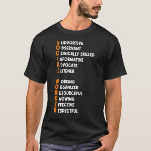 Camiseta Melhor Apreciação do Trabalhador Social Trabalhado